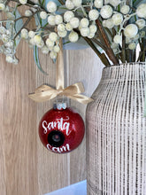 Load image into Gallery viewer, Santa Cam| Christmas Babule | Glitter| Gift | Christmas Ornament | Decoration | 80mm| Santa Camera