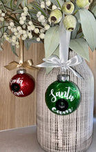 Load image into Gallery viewer, Santa Cam| Christmas Babule | Glitter| Gift | Christmas Ornament | Decoration | 80mm| Santa Camera