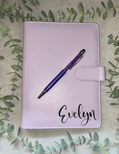 Load image into Gallery viewer, Personalised Budget Binder| Diary| A5 Binder| Money budgeting system| Money Envelopes| Budget Planner| Planner with Pen| Stationary