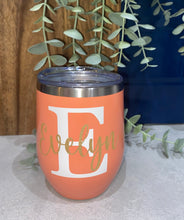 Load image into Gallery viewer, Personalised insulated tumbler| Stainless steel| Wine tumbler| Coffee travel mug| Customised tumbler| Gift| Teacher| Bridesmaid| Mother's Day