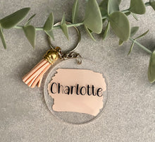 Load image into Gallery viewer, Personalized Acrylic Keychain | Key Ring | Bag Tag | Custom Keychain | Personalized Gift |