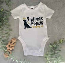 Load image into Gallery viewer, Baby Bodysuit - "My Siblings have Paws"