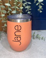 Load image into Gallery viewer, Personalised insulated tumbler| Stainless steel| Wine tumbler| Coffee travel mug| Customised tumbler| Gift| Teacher| Bridesmaid| Mother&#39;s Day
