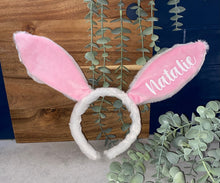 Load image into Gallery viewer, Personalised Easter Bunny Ears| Easter Gift| Easter| Personalised| Easter Headband| Bunny Ears
