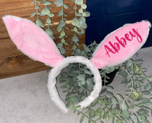 Load image into Gallery viewer, Personalised Easter Bunny Ears| Easter Gift| Easter| Personalised| Easter Headband| Bunny Ears
