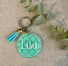 Load image into Gallery viewer, Personalized Acrylic Keychain | Key Ring | Bag Tag | Custom Keychain | Personalized Gift |
