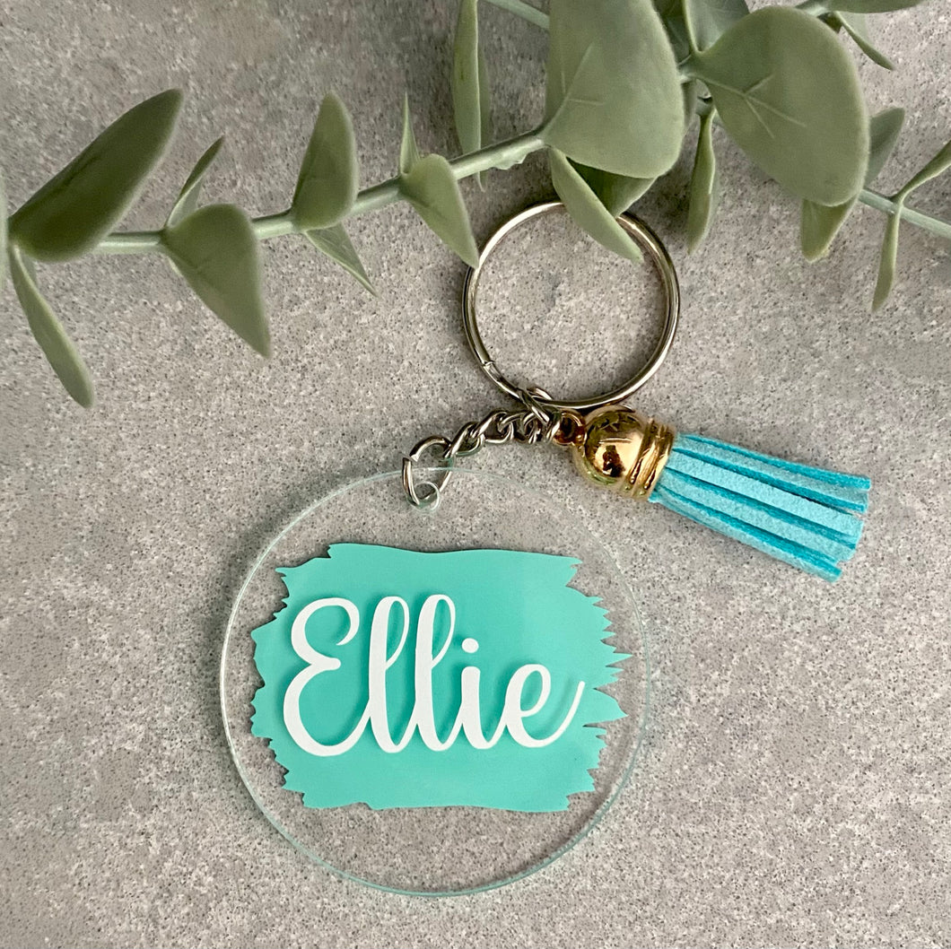 Personalized Acrylic Keychain | Key Ring | Bag Tag | Custom Keychain | Personalized Gift |